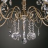 Подвесная люстра с хрусталем Eurosvet Ravenna 10104/5 античная бронза/прозрачный хрусталь Strotskis