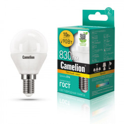 Лампа светодиодная Camelion LED10-G45/830/E14