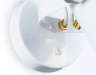 Накладной спот с выключателем Ambrella light TR8202 белый WH E27 max 40W D117*280