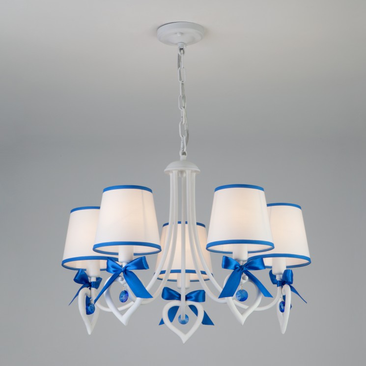 Подвесной светильник  Eurosvet Terry 60066/5 белый/синий