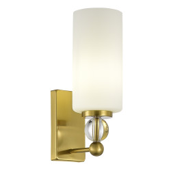 Светильник настенный ST Luce латунь/белый E27 1*40W          SL2003.301.01