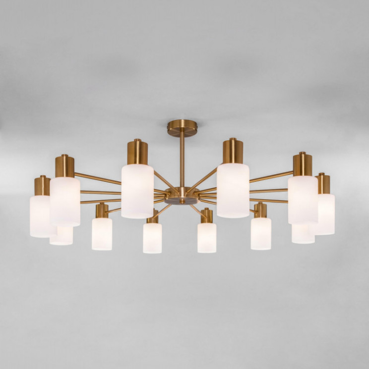 Люстра на штанге Eurosvet 70160/12 латунь Vegga