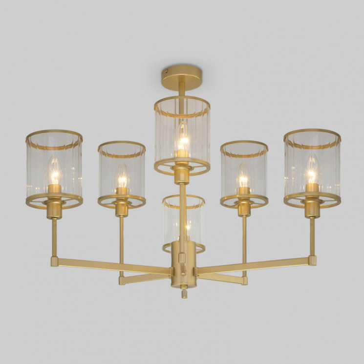 Люстра на штанге Eurosvet 60144/6 золото Inari