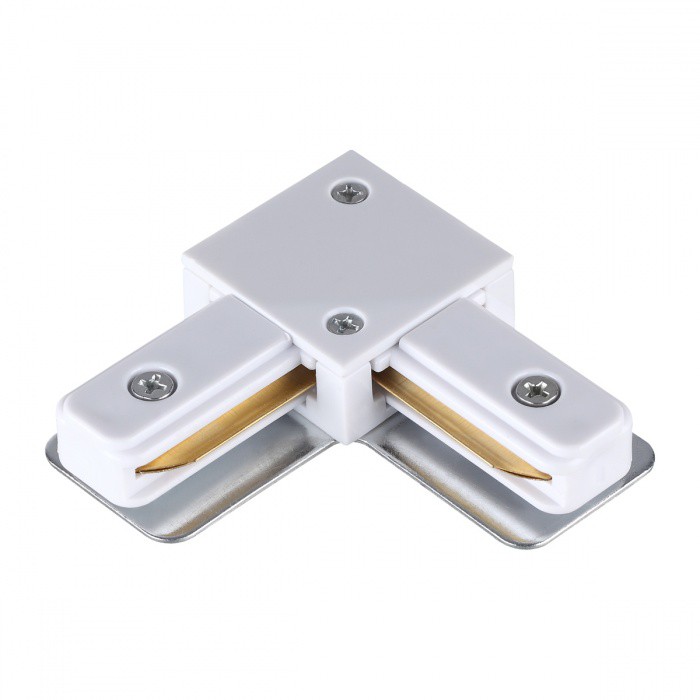 Коннектор угловой Novotech 135141 Novotech track white однофазный 1