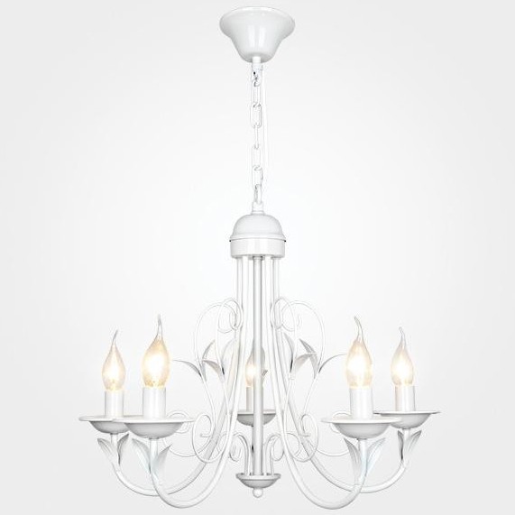 Люстра Eurosvet 60050/5 глянцевый белый