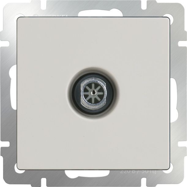 ТВ-розетка проходная Werkel W1184003 (WL03-TV-2W-ivory слоновая кость)
