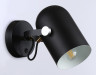 Накладной спот с выключателем Ambrella light TR8204 BK черный E27 max 40W D117*280