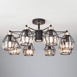 Потолочный светильник Eurosvet 70075/8 черный Lord