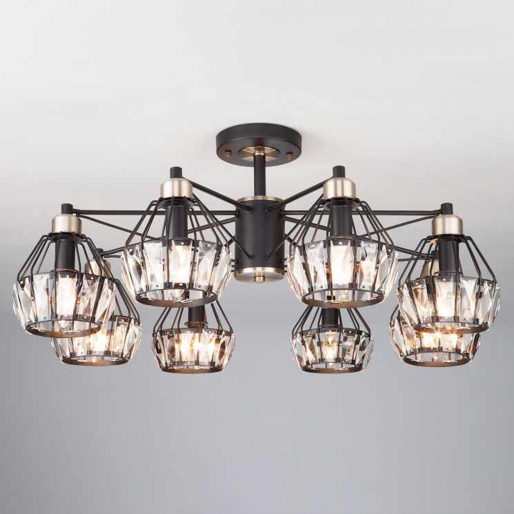 Потолочный светильник Eurosvet 70075/8 черный Lord