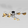 Потолочный светильник Eurosvet 70148/8 черный/золото Grazia