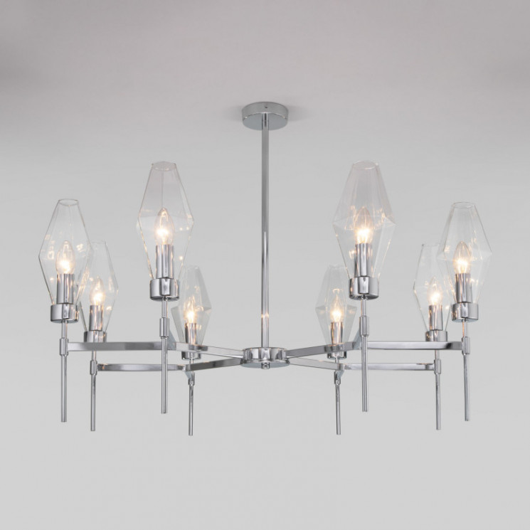 Люстра на штанге Eurosvet 60143/8 хром Prism