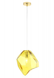 Светильник подвесной Crystal Lux NUESTRO SP1 GOLD/AMBER