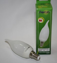 Лампа "Feron" ELC76 11W E14 6400K