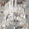 Потолочная хрустальная люстра Eurosvet Barra 10100/6 хром/прозрачный хрусталь Strotskis