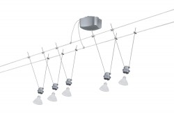 94001 Струнный светильник Paulmann Basis100 5x20W GU5,3 Chr