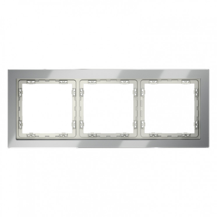 Рамка 3 поста VOLTUM VLS110305 сталь