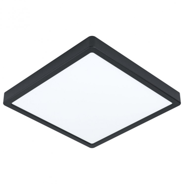 Светодиод. накладной светильник FUEVA 5, 20W (LED), 285х285, H28, 2500lm, 4000K, сталь, черный/пластик, белый EGLO FUEVA 5