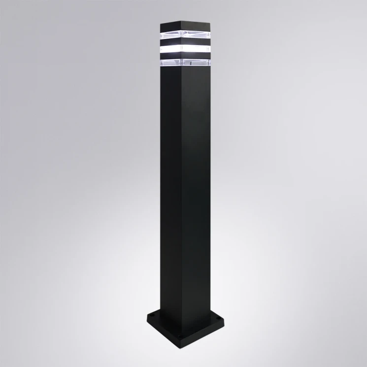 Ландшафтный светильник Arte lamp HEATHER A4418PA-1BK 9х9х80 см 1хЕ27 черный металл/акрил