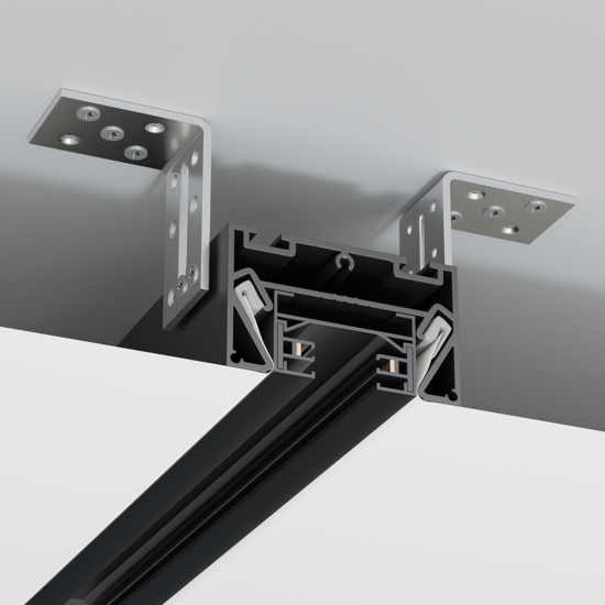 Однофазный шинопровод CITY-S 2TRA в профиле для натяжных потолков 200 см