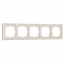Рамка на 5 постов слоновая кость, basic Werkel W0052003 (WL03-Frame-05 Snabb basic)
