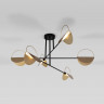 Потолочный светильник Eurosvet 70148/6 черный/золото Grazia L95 см Н40 см 6хG9 