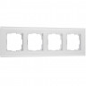 Рамка на 4 поста Senso (белый, стекло soft-touch) Werkel W0043101
