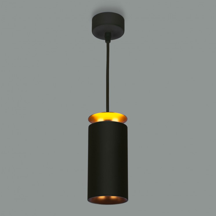 Подвес светодиодный Elektrostandard DLS021 9+4W 4200К черный матовый/золото