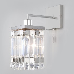 Настенный светильник с хрусталем Eurosvet Barra 10100/1 хром/прозрачный хрусталь Strotskis