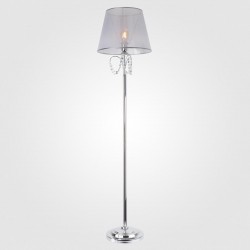 Торшер Eurosvet 01069/1 хром/прозрачный хрусталь Strotskis