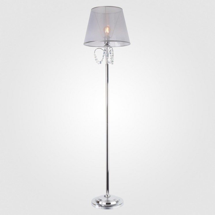 Торшер Eurosvet 01069/1 хром/прозрачный хрусталь Strotskis