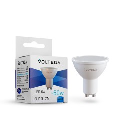 Светодиодная лампа Voltega Simple MR16 6W 4000 110° GU10 DIM 8458