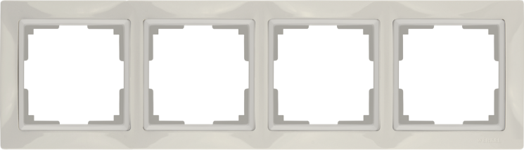 Рамка на 4 поста слоновая кость, basic Werkel W0042003 (WL03-Frame-04 Snabb basic)