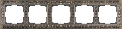 Рамка на 5 постов  бронза Werkel WL07-Frame-05 Antik
