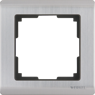 Рамка на 1 пост глянцевый никель Werkel W0011602 (WL02-Frame-01 Metallic)