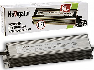 Блок питания Navigator 71 472 ND-P60-IP67-12V