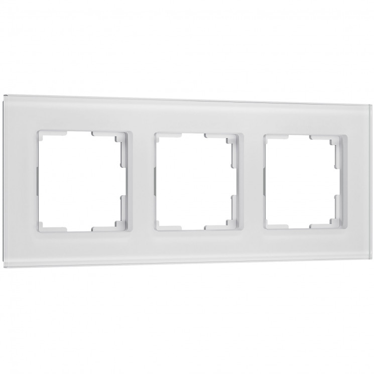 Рамка на 3 поста Senso (белый, стекло soft-touch) Werkel W0033101