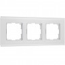 Рамка на 3 поста Senso (белый, стекло soft-touch) Werkel W0033101