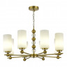 Светильник подвесной ST Luce латунь/белый E27 8*40W          SL2003.303.08