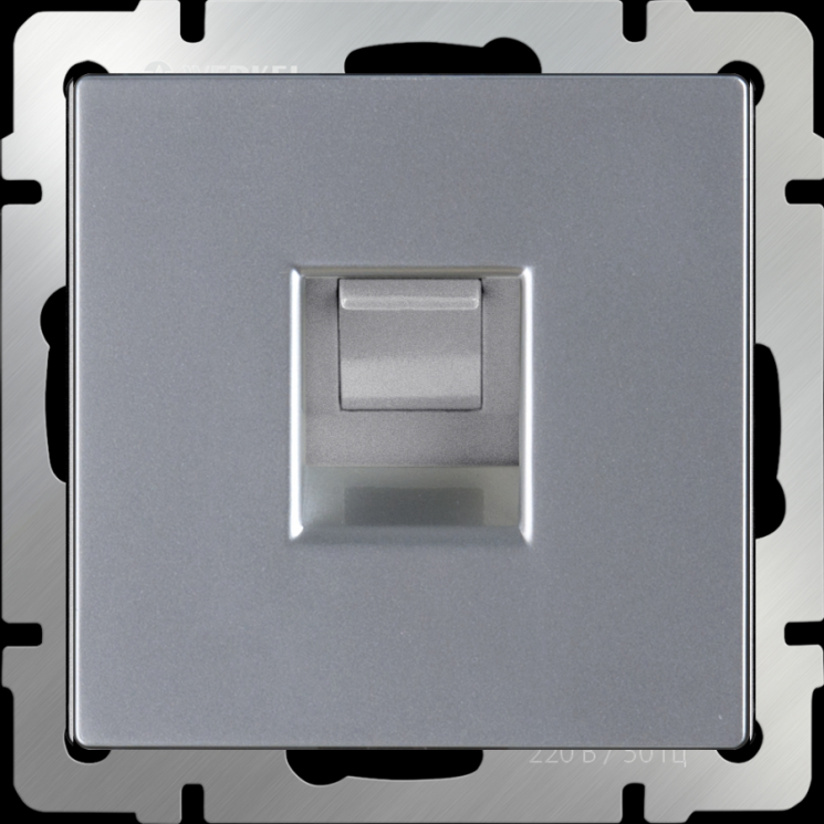 Розетка Ethernet Werkel W1181006 (WL06-RJ-45 серебряная)