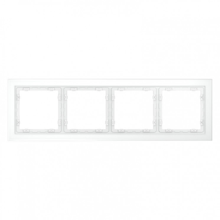 Рамка 4 поста VOLTUM VLS110402 белый матовый