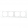 Рамка 4 поста VOLTUM VLS110402 белый матовый