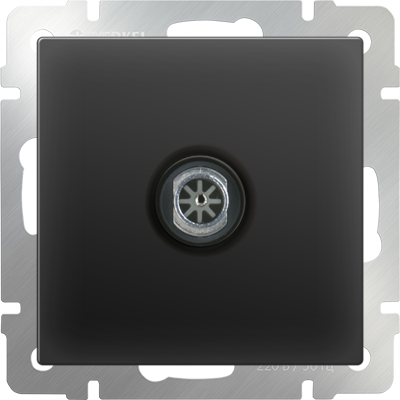 Розетка TV оконечная Werkel W1183008 (WL08-TV черный матовый)