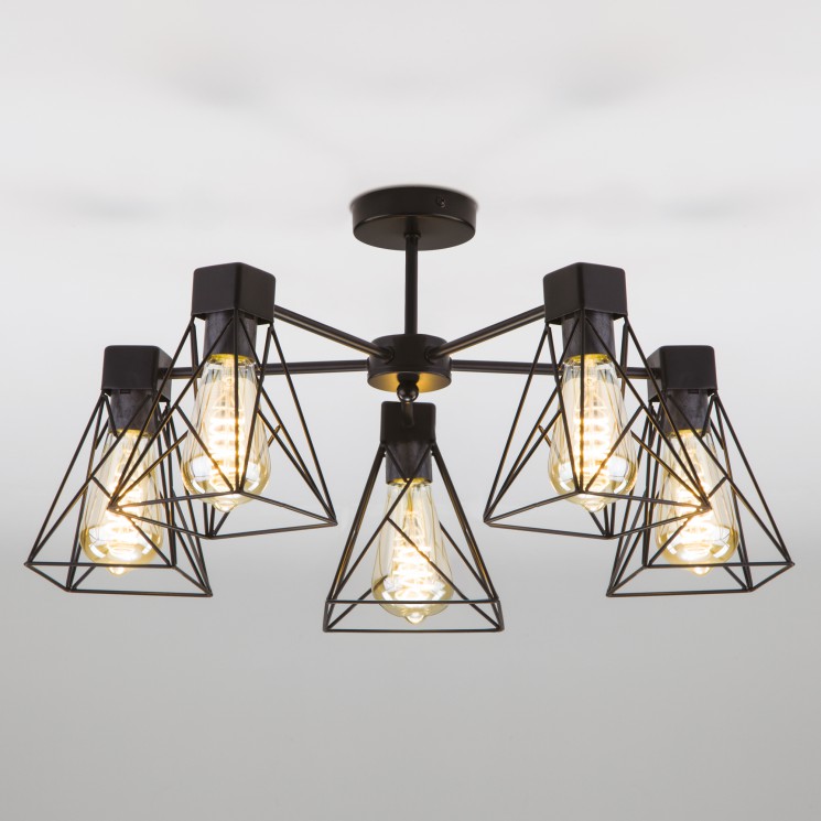 Потолочный светильник  Eurosvet Trappola 70107/5 черный