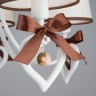 Подвесной светильник  Eurosvet Terry 60066/5 белый/коричневый