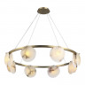 Светильник подвесной ST Luce Латунь/Алебастр G9 8*5W 4000K         SL1520.303.08
