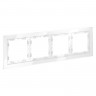 Рамка 4 поста VOLTUM VLS110401 белый глянец