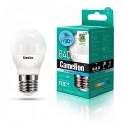 Лампа светодиодная CAMELION LED10-G45/845/E27 