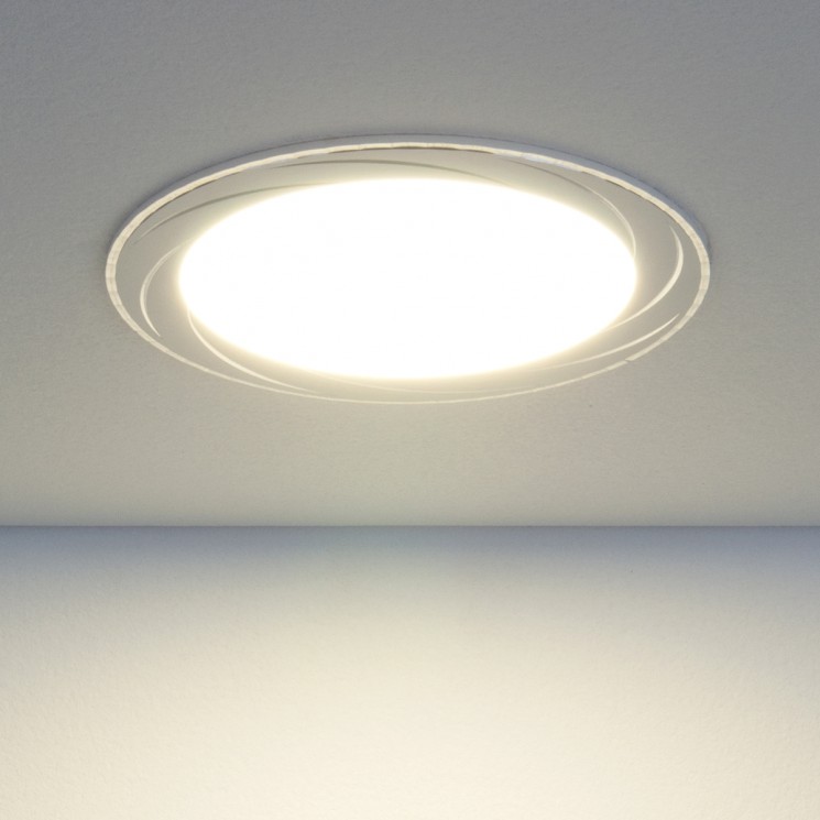 Встраиваемый светодиодный светильник Elektrostandard DLR004 12W 4200K WH белый