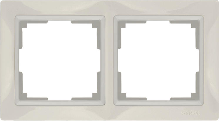 Рамка на 2 поста слоновая кость, basic Werkel W0022001 (WL03-Frame-02 Snabb basic)