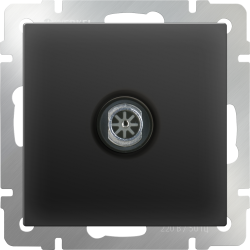 ТВ-розетка проходная  черный матовый Werkel WL08-TV-2W